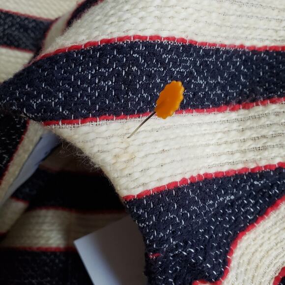 CAbi Cruise striped blazer red white blue double breasted jacket size 6 - Picture 6 of 8